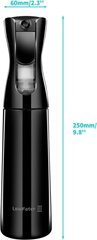 Aerosols matu veidošanai Lsaifater, 360 ml, melns цена и информация | Косметички, косметические зеркала | 220.lv