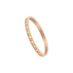 Золотое кольцо, Красное Золото 585°, родий (покрытие), Бриллианты, Сапфир 1100905(Au-R+PRh-W)_DI+SA цена и информация | Кольца | 220.lv