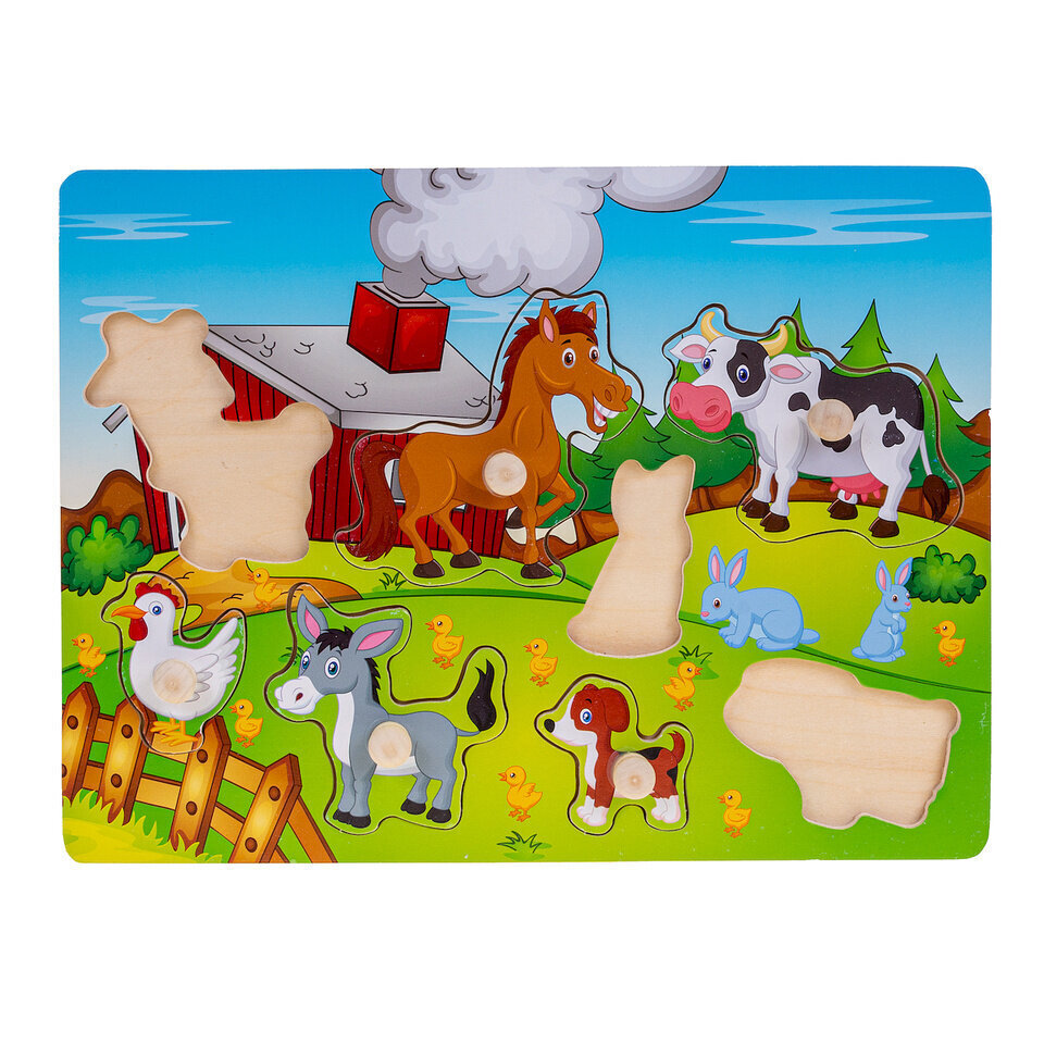 Koka puzle Smily Play ferma cena un informācija | Rotaļlietas zīdaiņiem | 220.lv