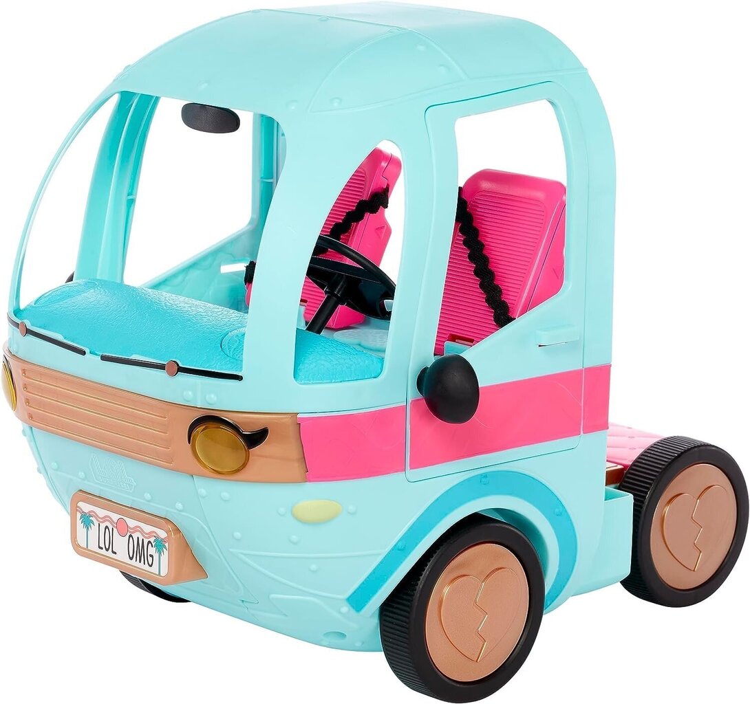 Transformējamā leļļu kemperis L.O.L. Pārsteigums OMG Glam N' Go Camper, zils, 90 cm ​ цена и информация | Rotaļlietas meitenēm | 220.lv