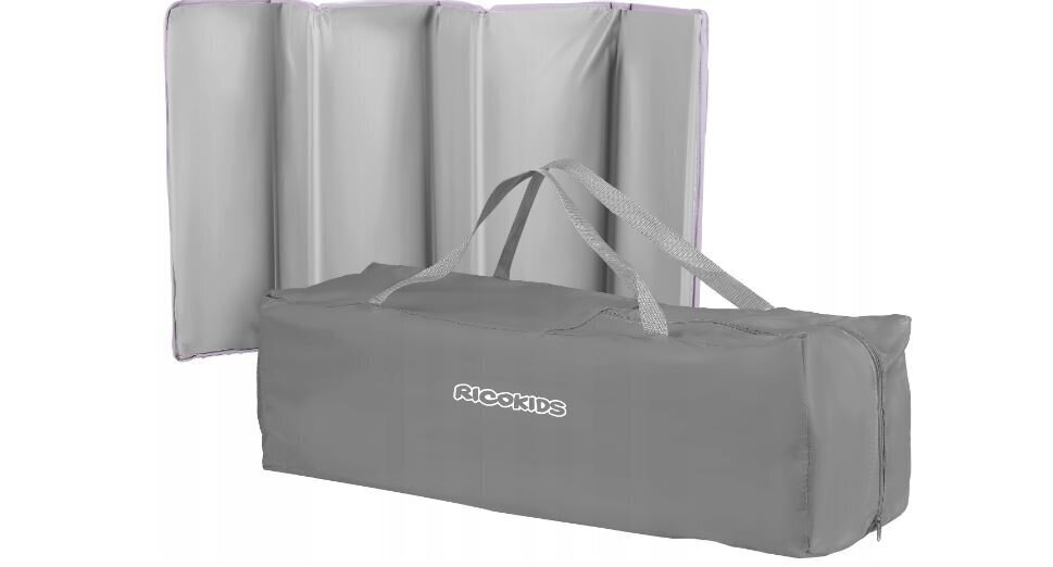 Ceļojuma manēža Ricokids, grey, 125x65 cm cena un informācija | Manēžas | 220.lv