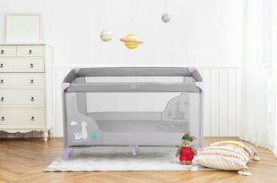 Ceļojuma manēža Ricokids, grey, 125x65 cm cena un informācija | Manēžas | 220.lv