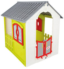 Bērnu dārza māja, zaļa, 92x110x109 cena un informācija | Bērnu rotaļu laukumi, mājiņas | 220.lv