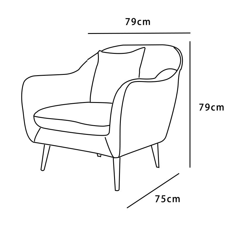 Atzveltnes krēsls JD Elegance Ralph, zils цена и информация | Atpūtas krēsli | 220.lv