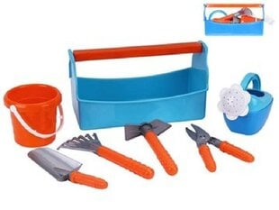 Dārza instrumentu komplekts, zils cena un informācija | Ūdens, smilšu un pludmales rotaļlietas | 220.lv