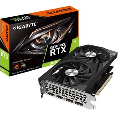 Видеокарта Gigabyte GeForce RTX 3050 Windforce OC V2 (GV-N3050WF2OCV2-8GD) цена и информация | Видеокарты (GPU) | 220.lv