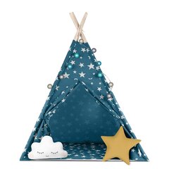 Teepee telts bērniem ar Nukido gaismām - zila цена и информация | Детские игровые домики | 220.lv