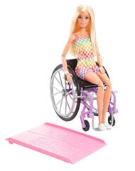 Barbie® кукла Fashionistas® с инвалидным креслом HJT13 цена и информация | Игрушки для девочек | 220.lv