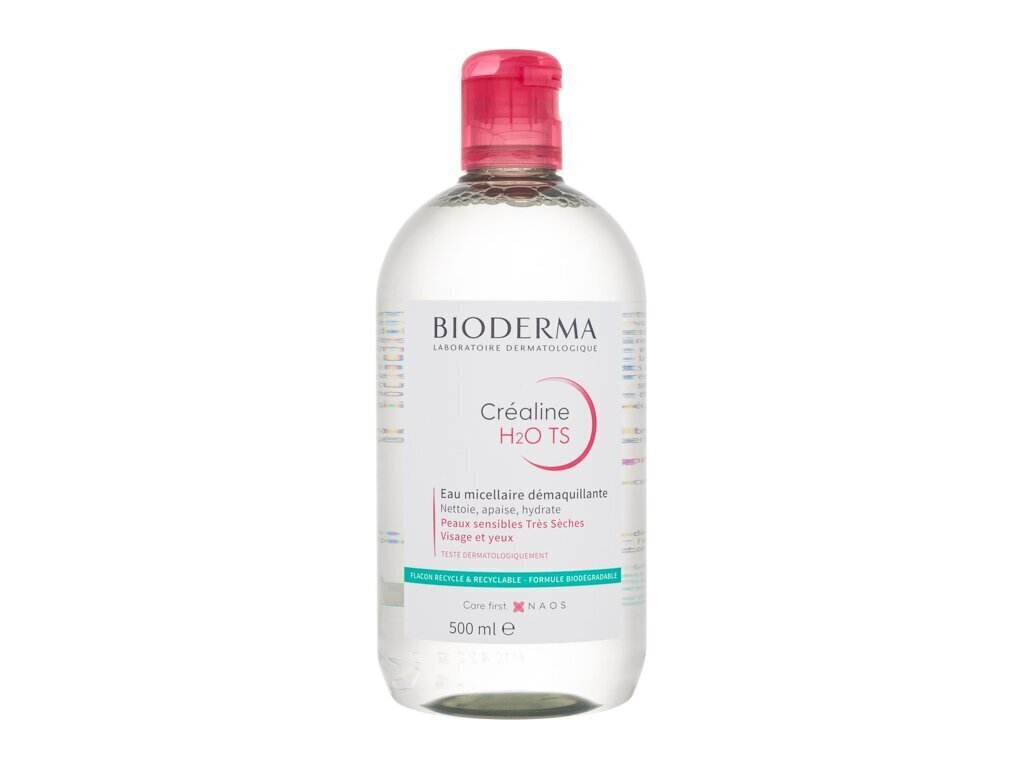 Micelārais ūdens Bioderma Créaline H2O sievietēm, 500 ml cena un informācija | Sejas ādas kopšana | 220.lv