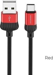 Borofone Cable BX28 Dignity - USB to Micro USB - 2,4A 1 metre red цена и информация | Кабели для телефонов | 220.lv