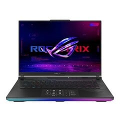 Notebook|ASUS|ROG Strix|SCAR 16|G634JZR-NM017W|CPU Core i9|i9-14900HX|2200 MHz|16&quot;|2560x1600|RAM 16GB|DDR5|5600 MHz|SSD 1TB+1TB|GeForce RTX 4080|12GB|ENG|Windows 11 Home|Black|2.65 kg|90NR0IC2-M000L0 Портативный компьютер цена и информация | Ноутбуки | 220.lv