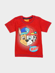 T krekls zēniem Paw Patrol, sarkans цена и информация | Рубашки для мальчиков | 220.lv
