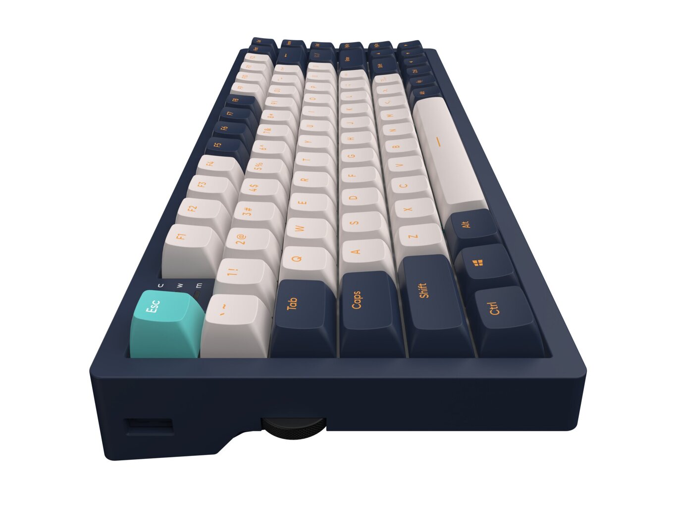 Dark Project KD83A Ivory / Navy Blue RGB Ansi, ENG цена и информация | Klaviatūras | 220.lv