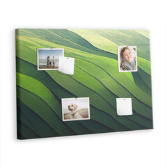 Korķa dēlis Zaļā lauka abstrakcija, 100x70 cm cena un informācija | Kancelejas preces | 220.lv