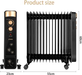 Eļļas radiators Kemndln 2000 W цена и информация | Радиаторы отопления | 220.lv