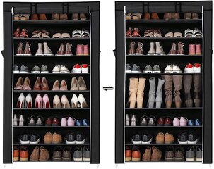 Модульная полка для обуви черная 88 см шкаф цена и информация | Полки для обуви, банкетки | 220.lv