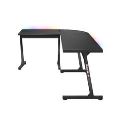 Spēļu galds Huzaro Hero 6.0 RGB LED Smart, melns цена и информация | Компьютерные, письменные столы | 220.lv