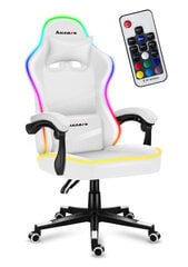 Spēļu krēsls Huzaro Force 4.4 RGB, balts cena un informācija | Biroja krēsli | 220.lv