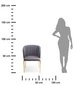 Marselo Zelta pelēks polsterēts krēsls cena un informācija | Virtuves un ēdamistabas krēsli | 220.lv