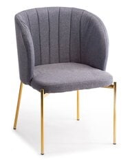 Кресло с обивкой Marselo Gold Gray цена и информация | Стулья для кухни и столовой | 220.lv