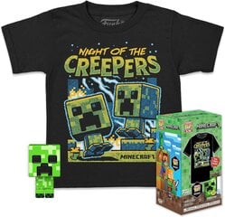 Эксклюзивная футболка и статуэтка Funko Pocket Pop! & Tee Minecraft Blue Creeper XL цена и информация | Атрибутика для игроков | 220.lv