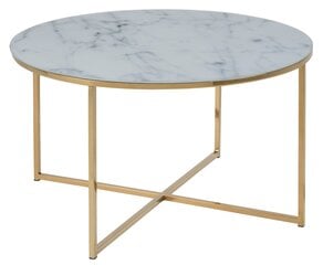 Falchetto Zelta marmora 80 cm galds cena un informācija | Žurnālgaldiņi | 220.lv