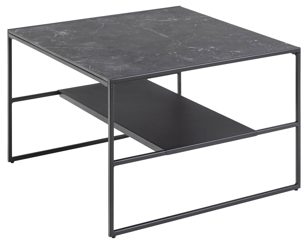 Bolland melnais marmora galds 70x70 cm cena un informācija | Žurnālgaldiņi | 220.lv