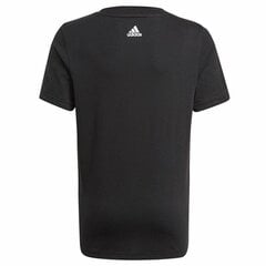 Детский Футболка с коротким рукавом Adidas Essentials Чёрный цена и информация | Рубашки для мальчиков | 220.lv