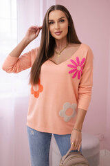 Женская коралловая блузка больших размеров цена и информация | Женские блузки, рубашки | 220.lv
