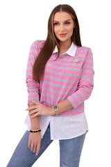 Женская блузка цвета фуксии с длинными рукавами цена и информация | Женские блузки, рубашки | 220.lv