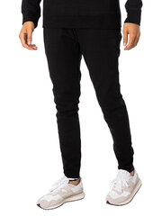 Sportswear logo tarped jogger superdry m7010999a02a vīriešiem juoda men's black M7010999A02A цена и информация | Мужские брюки | 220.lv