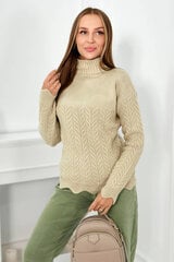 Džemperis sievietēm 26456, bēšs cena un informācija | Sieviešu džemperi | 220.lv