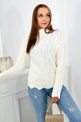Džemperis sievietēm 26457, balts cena un informācija | Sieviešu džemperi | 220.lv