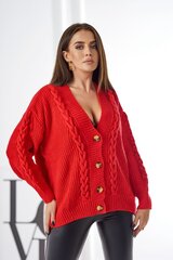 Džemperis sievietēm 26469, sarkans cena un informācija | Sieviešu džemperi | 220.lv