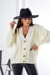Džemperis sievietēm 26471, balts cena un informācija | Sieviešu džemperi | 220.lv