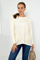 Džemperis sievietēm 27021, balts cena un informācija | Sieviešu džemperi | 220.lv