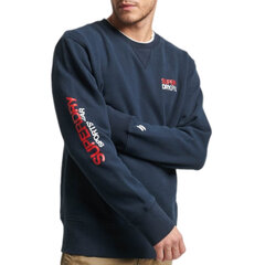 Sportswear logo loose crew superdry m2013099a98t vīriešiem tamsiai melyna men's navy M2013099A98T цена и информация | Мужские толстовки | 220.lv