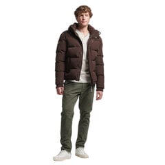 Everest short hooded puffer superdry m501174304o vīriešiem ruda men's brown M501174304O цена и информация | Мужские куртки | 220.lv