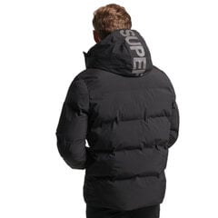 Hooded boxy puffer jacket superdry ms311478a02a vīriešiem juoda men's black MS311478A02A цена и информация | Мужские куртки | 220.lv