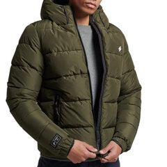 Hooded sports puffr jacket superdry m5011827a8mi vīriešiem žalioji men's green M5011827A8MI цена и информация | Мужские куртки | 220.lv