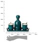 Karafe ar krūzītēm un paplāti Kendi cena un informācija | Glāzes, krūzes, karafes | 220.lv