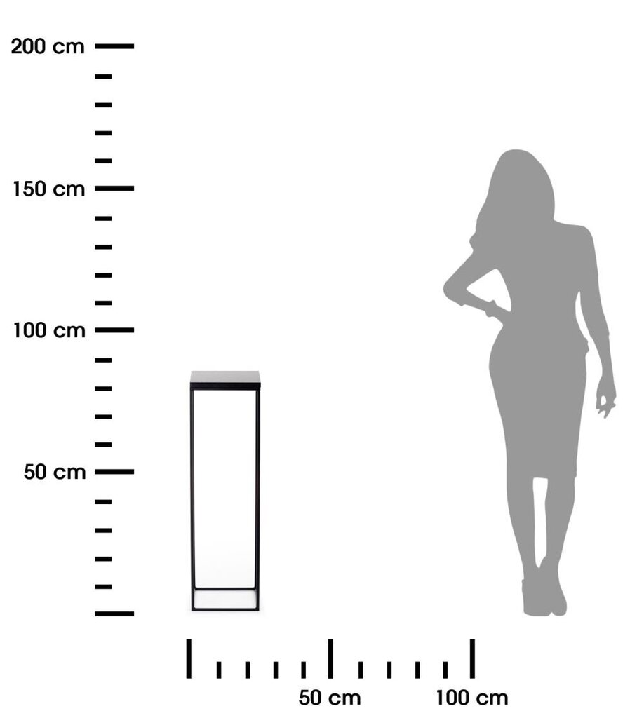 80 cm BasicLoft ziedu statīvs цена и информация | Ziedu statīvi, puķu podu turētāji | 220.lv