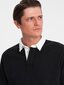 Džemperis vīriešiem Ombre Clothing 124385-7, melns cena un informācija | Vīriešu jakas | 220.lv