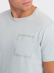 T-krekls vīriešiem Ombre Clothing 124347-7, pelēks cena un informācija | Vīriešu T-krekli | 220.lv