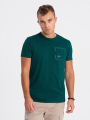 мужская хлопковая футболка с карманом - море v5 om-tspt-0154 124345-7 цена и информация | Мужские футболки | 220.lv