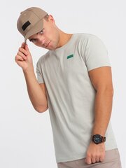 T-krekls vīriešiem Ombre Clothing 124339-7, pelēks cena un informācija | Vīriešu T-krekli | 220.lv