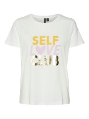 Vero Moda женская футболка 10301719*03, белый/self 5715509166908 цена и информация | Футболка женская | 220.lv