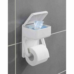 Держатель туалетной бумаги Maximex 2 в 1 с полкой для влажных туалетных полотенец, изготовленных из высококачественного стабильного пластика, включая материал сборки, размеры (W X H x D): 16 x 20 x 11 см. цена и информация | Аксессуары для ванной комнаты | 220.lv