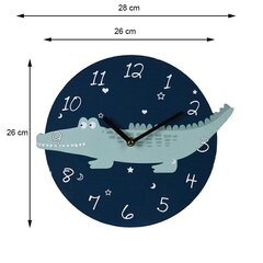 Pulkstenis sienas MDF 26cm cena un informācija | Pulksteņi | 220.lv