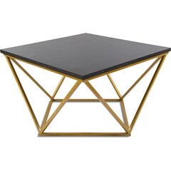 Кофейный столик Curved 60 см золото черный цена и информация | Журнальные столики | 220.lv